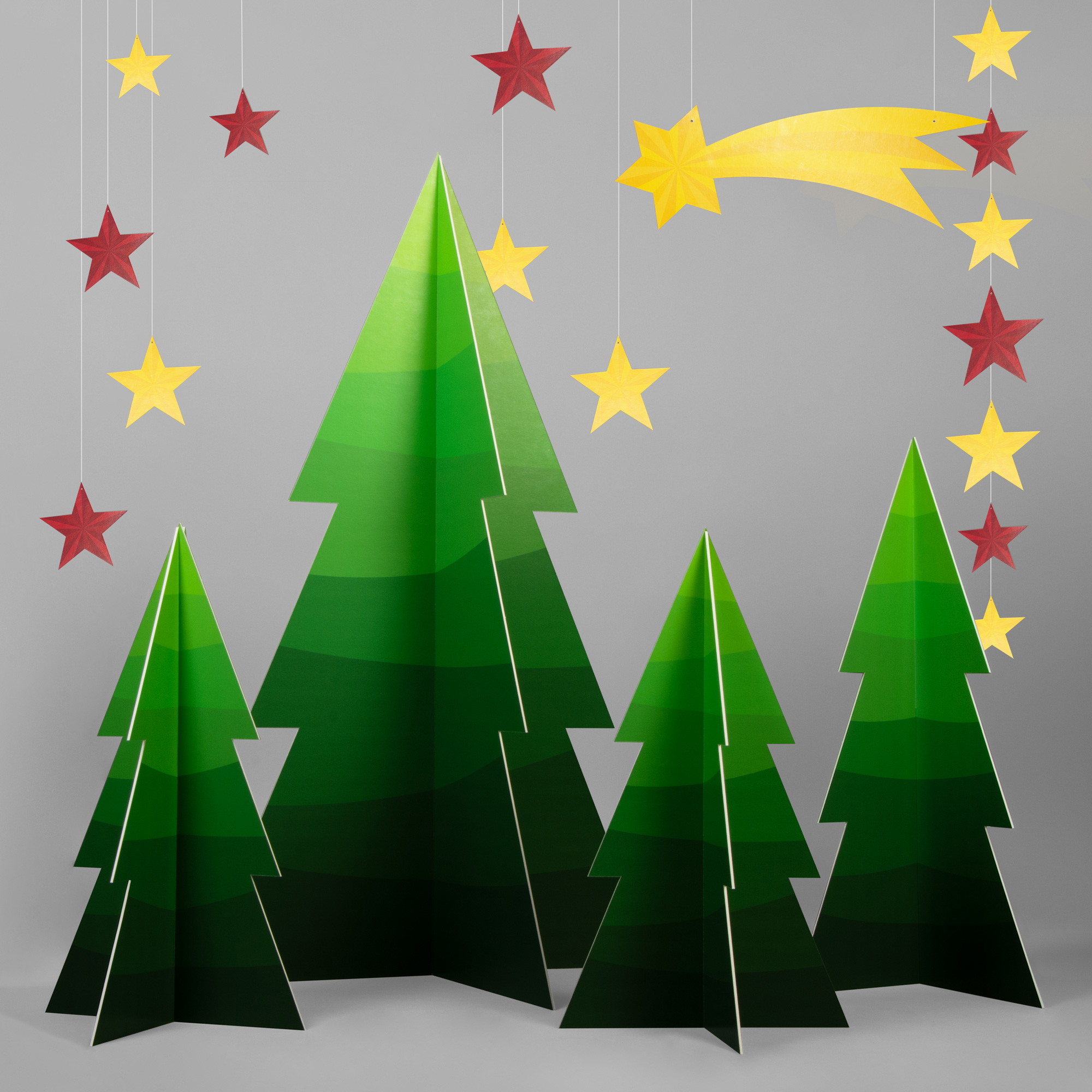 Weihnachtsbaum-Deko-Set aus nachhaltigem Material – KOHLSCHEINcreative