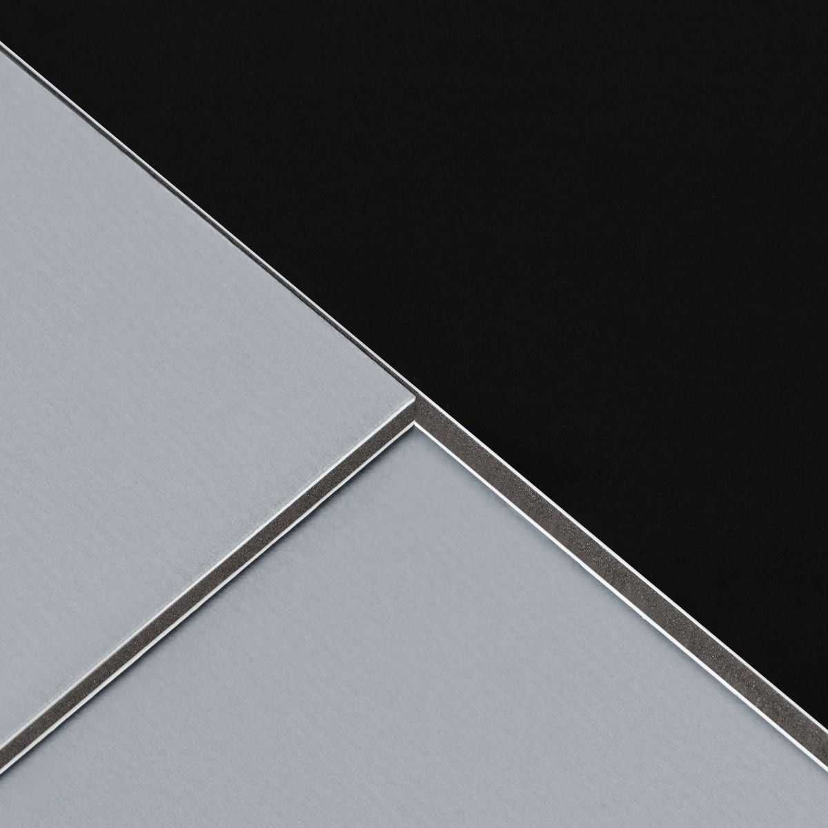 Lightweight foam board KAPA® bi-color (black / grey)