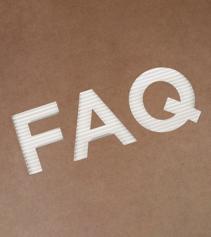 FAQ Frequently Asked Questions Header mobil