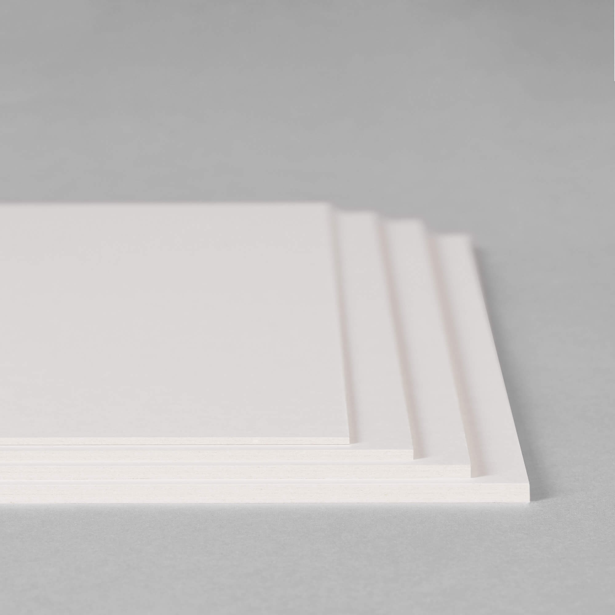 Cardboard KROMA Natural White in various thicknesses