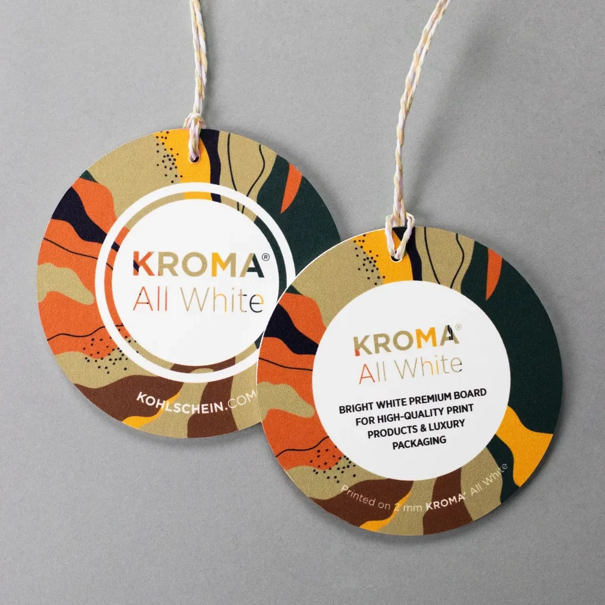 Hang Tags in rund aus KROMA All White