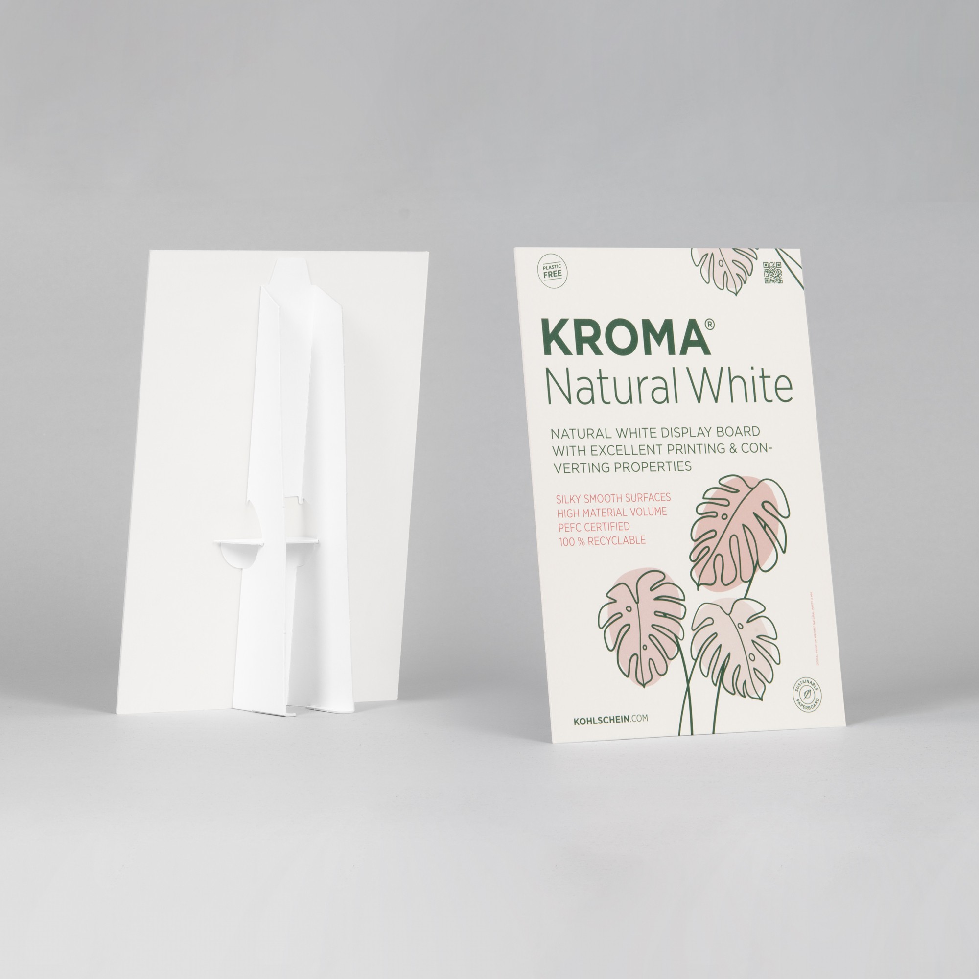 Cardboard KROMA Natural White application example item pretzel