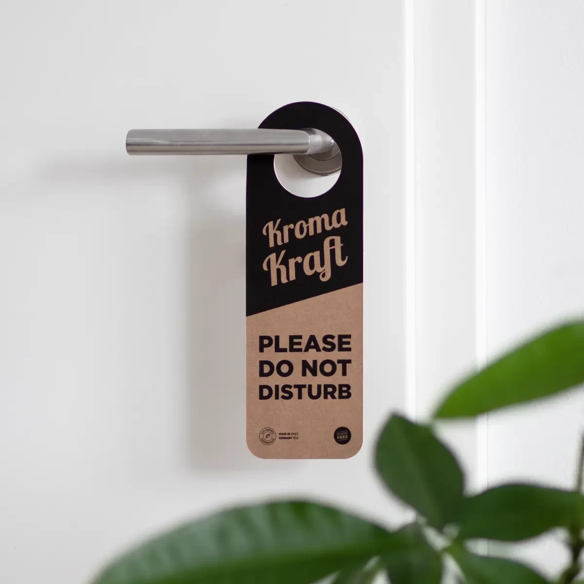 Door sign / door tag made of KROMA Kraft