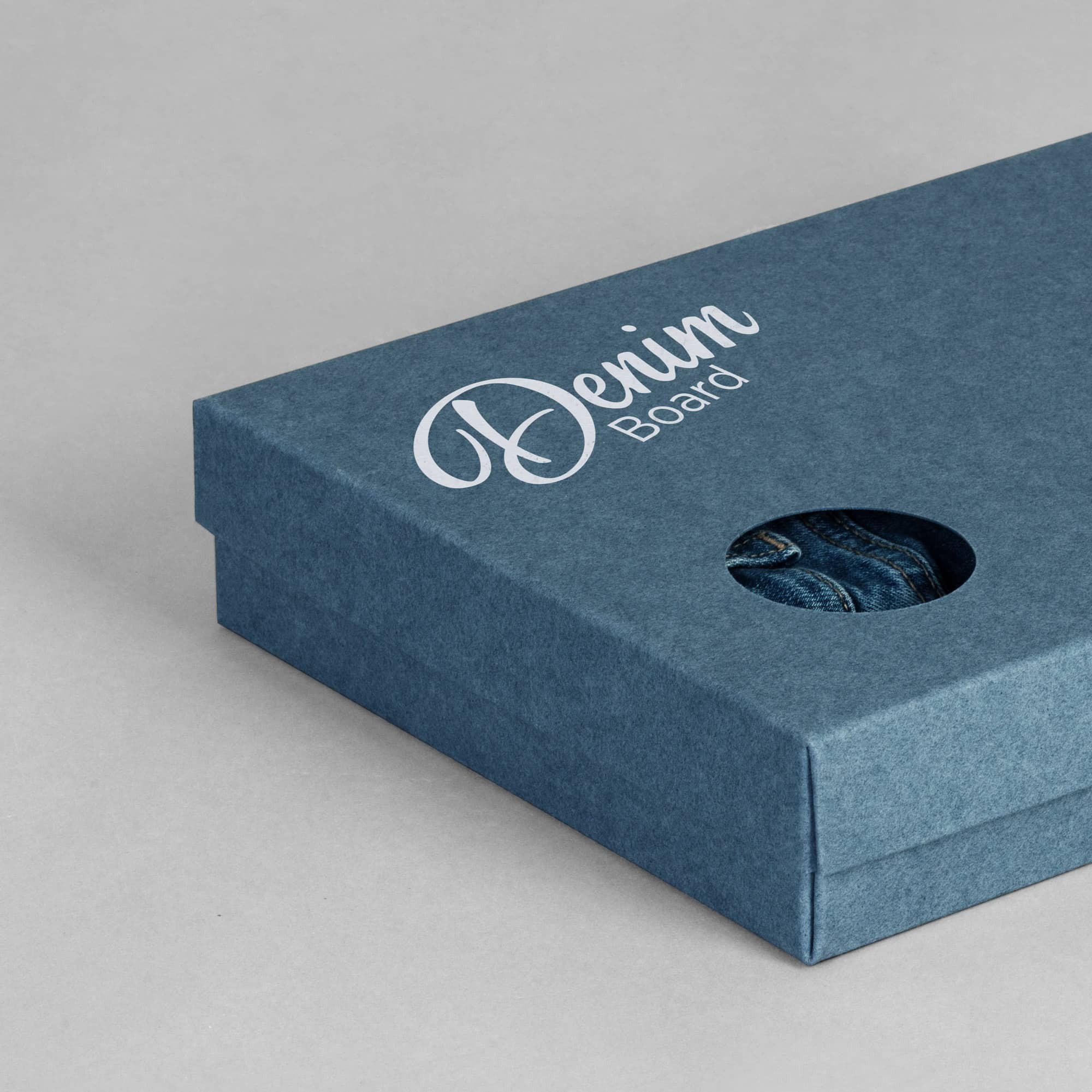 Jeans paperboard DENIM BOARD packaging application example