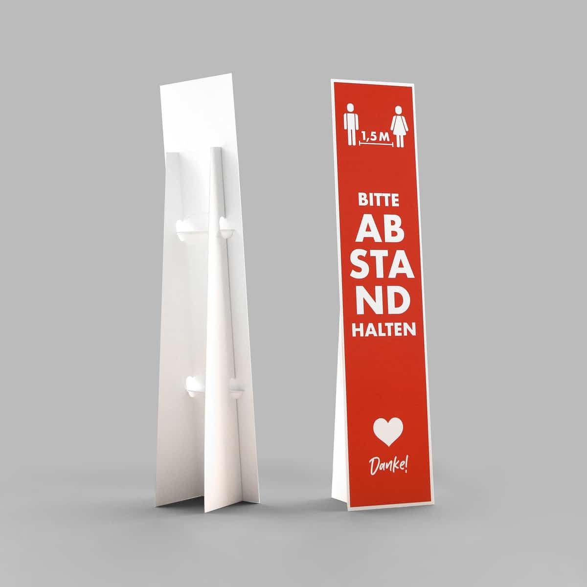 Sign with eco-friendly poster stand